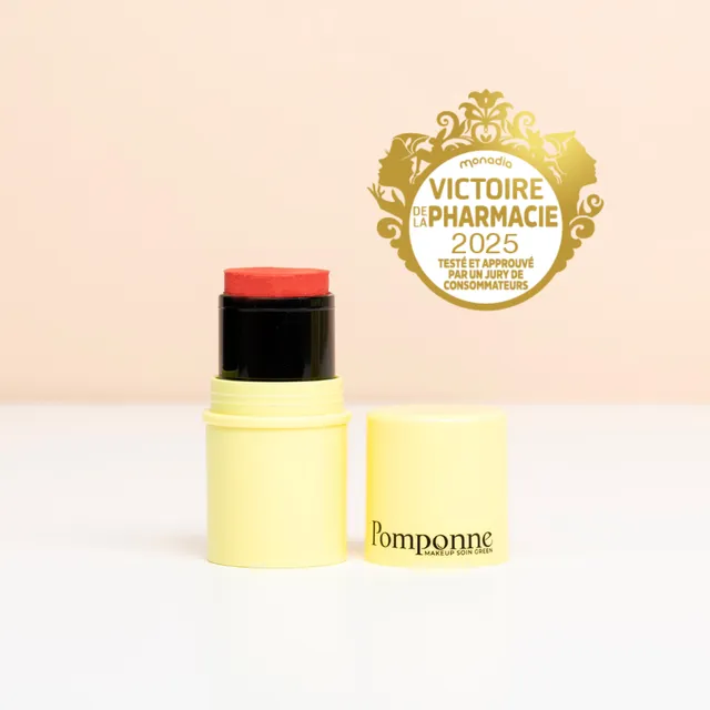 pomponne-le-fantastick-baume-blush-stick-2-en-1-hibiscus image 1