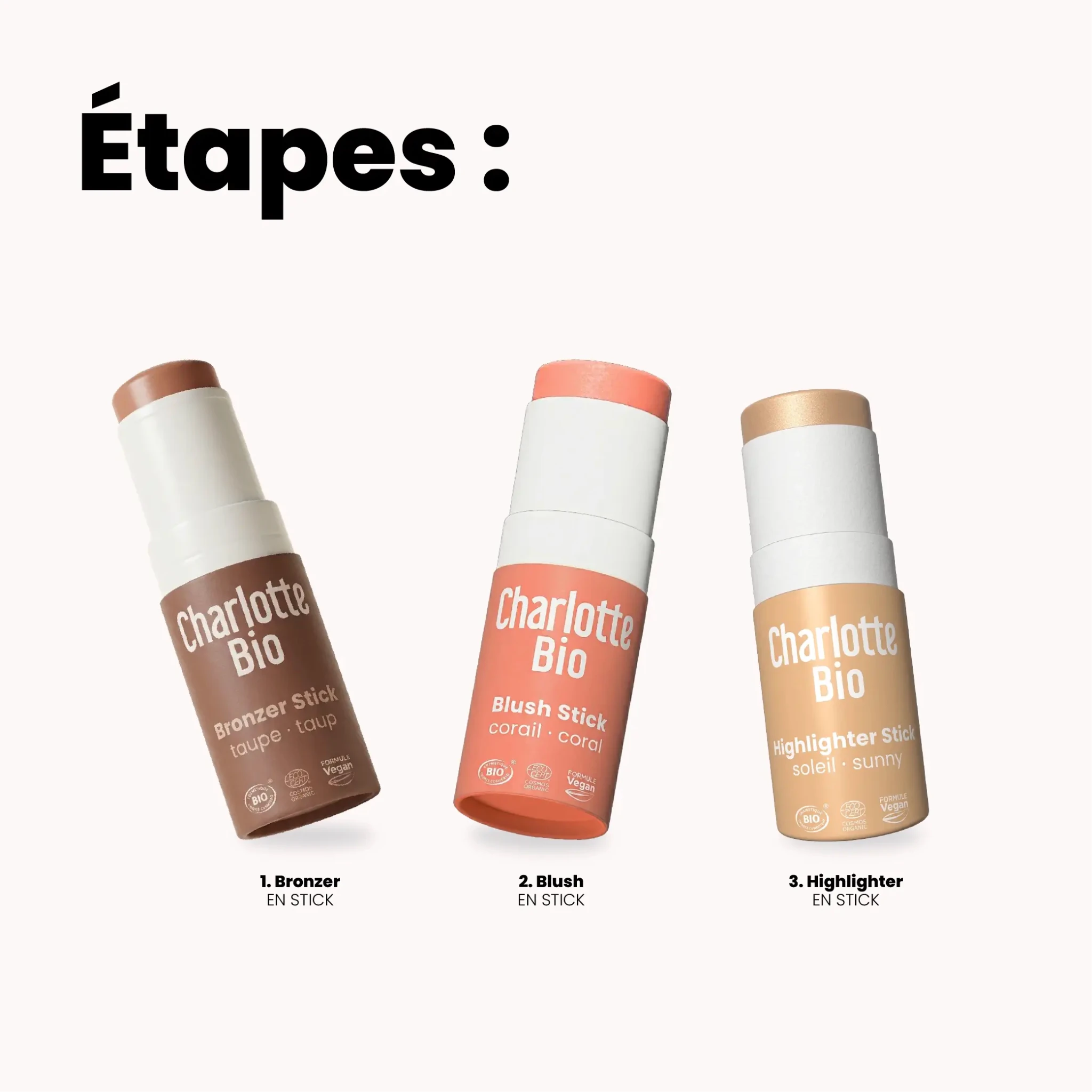 charlotte-bio-trio-sticks-teint-bronzer-blush-highlighter image 3