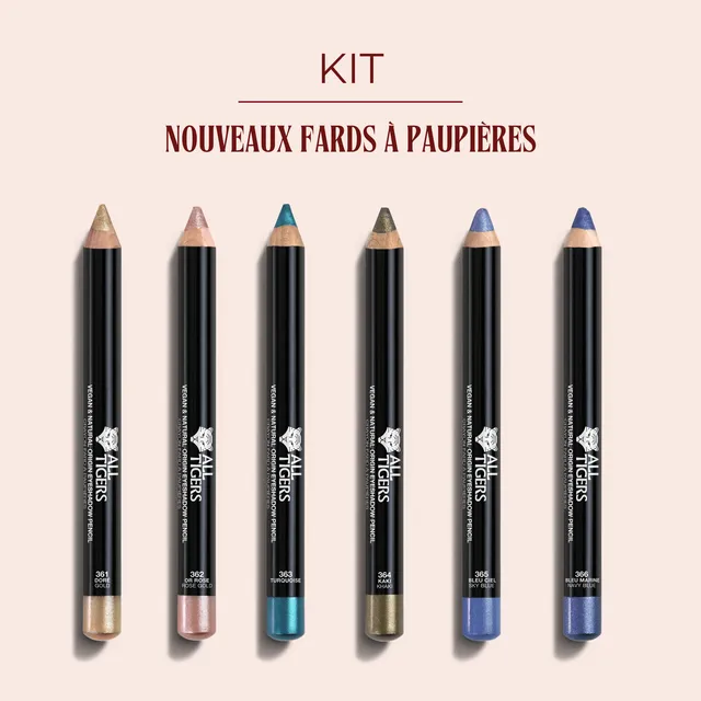 all-tigers-kit-6-nouveaux-fards-paupi-res-dor-361-or-rose-362-turquoise-363 image 1