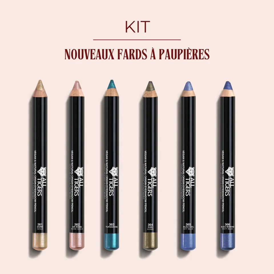 all-tigers-kit-6-nouveaux-fards-paupi-res-dor-361-or-rose-362-turquoise-363 image 1