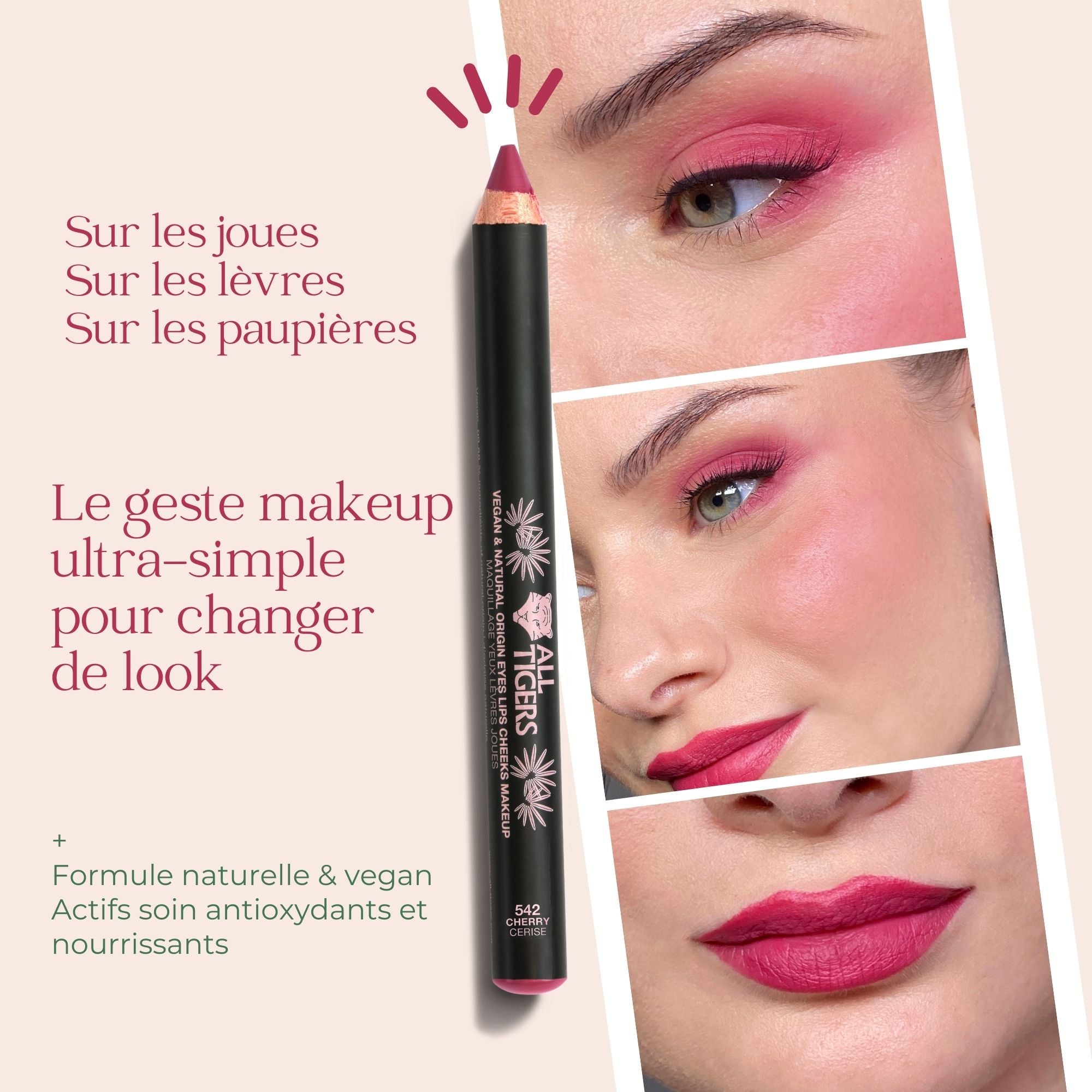 all-tigers-le-multi-crayon-yeux-l-vres-joues-cerise-542 image 3