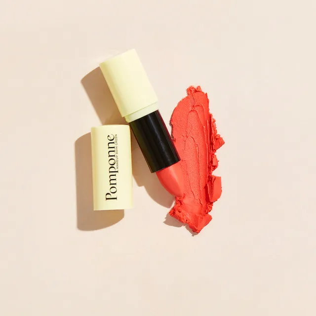 pomponne-rouge-l-vres-hydratant-semi-mat-longue-tenue-corail-gravure-au-choix image 1