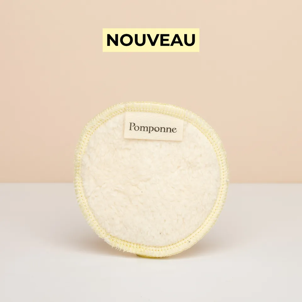 pomponne-double-pad-coton-r-utilisable-2-en-1-d-maquillant-exfoliant image 1