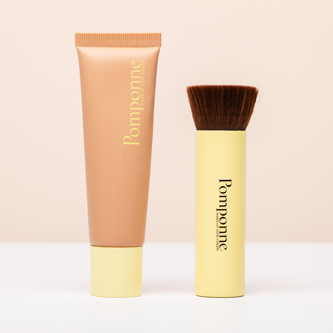 pomponne-duo-bb-cr-me-hydratante-spf-20-nude-pinceau-creux image 2