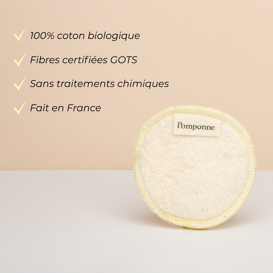 pomponne-double-pad-coton-r-utilisable-2-en-1-d-maquillant-exfoliant-pack-de-7 image 6