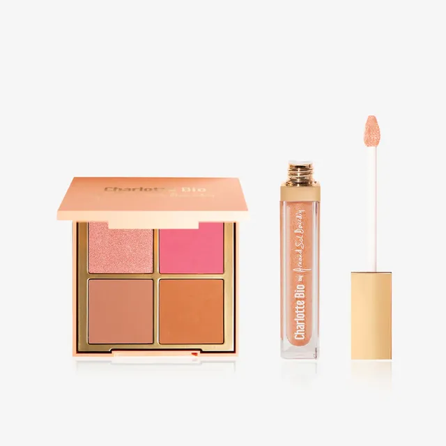 charlotte-bio-duo-palette-bonne-mine-lip-glow image 1