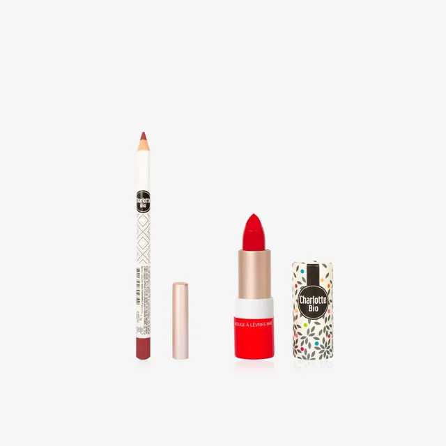 charlotte-bio-duo-crayon-et-rouge-l-vres-combo-l-vres-bio image 1