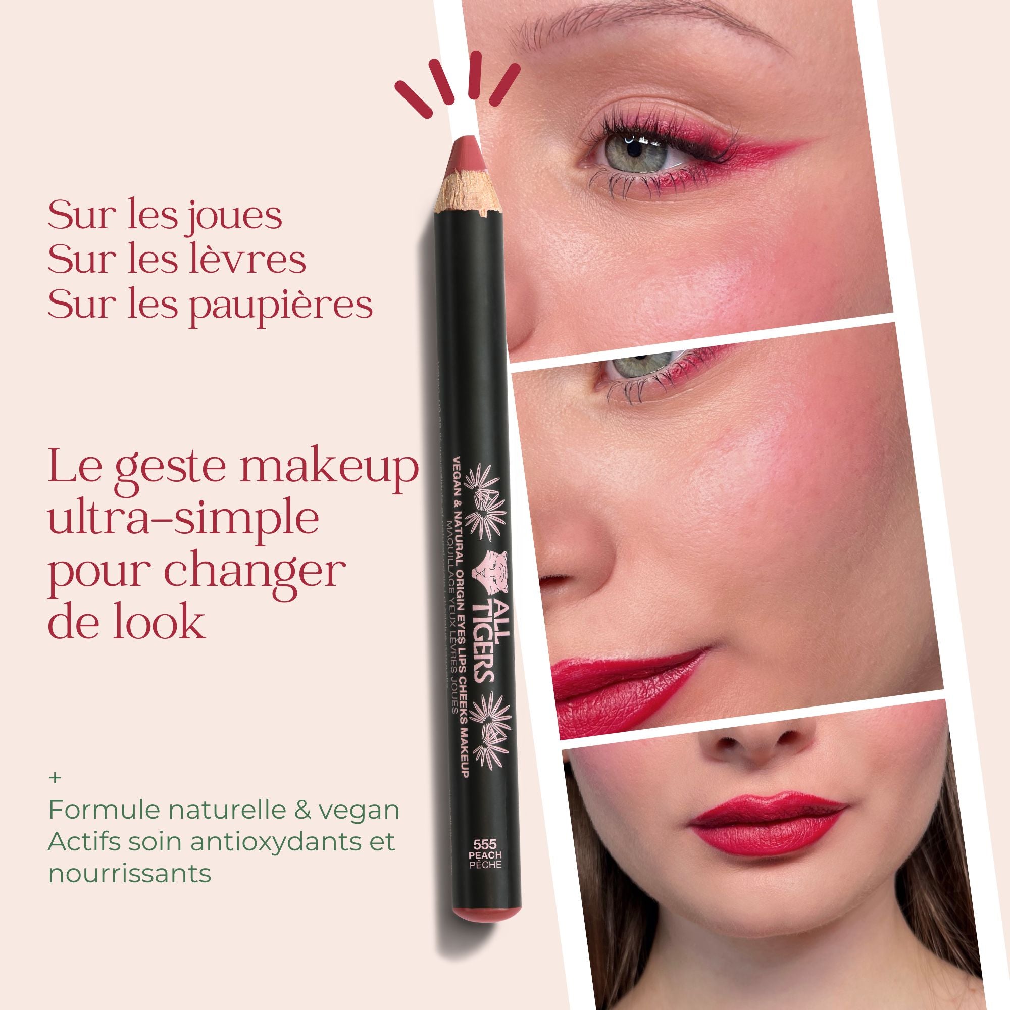 all-tigers-le-multi-crayon-yeux-l-vres-joues-rouge-intense-558 image 3