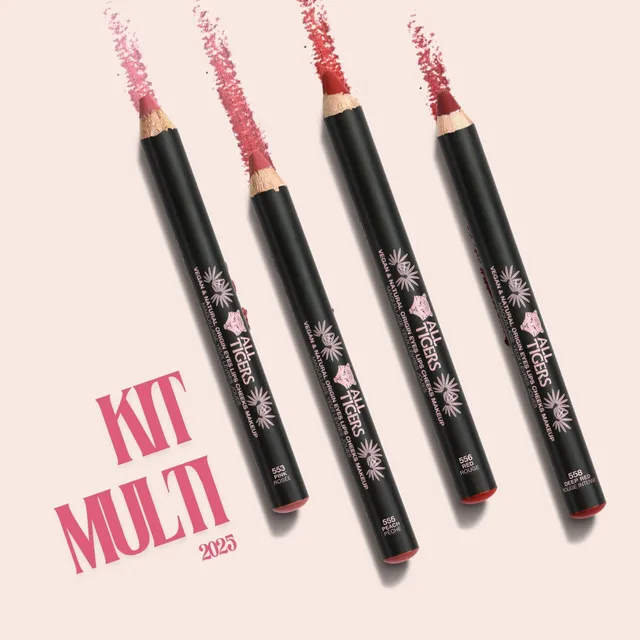 all-tigers-kit-le-multi-ii-4-crayons-yeux-l-vres-joues-ros-e-p-che-rouge-rouge-i image 1