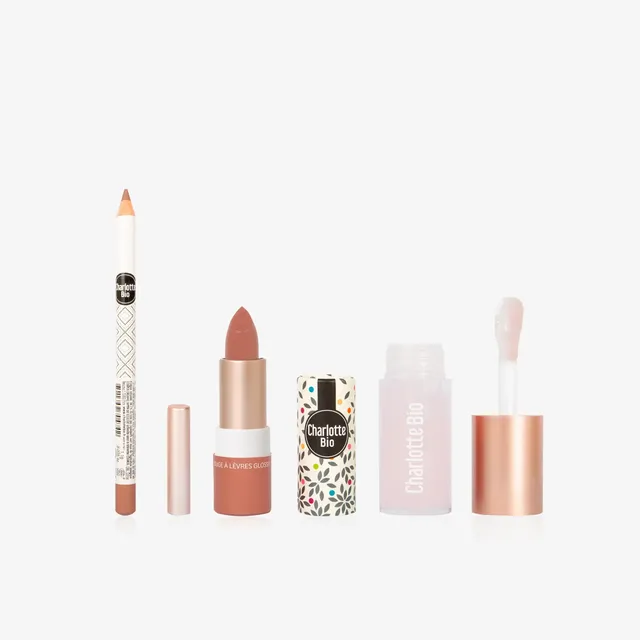 charlotte-bio-trio-l-vres-crayon-rouge-l-vres-et-huile-l-vres image 1