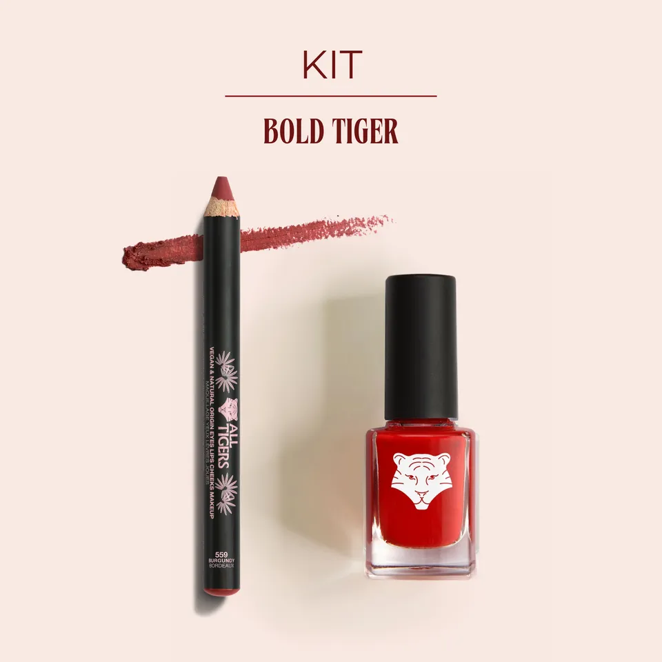 all-tigers-kit-bold-tiger-crayon-multi-bordeaux-559-vernis-rouge-298 image 1