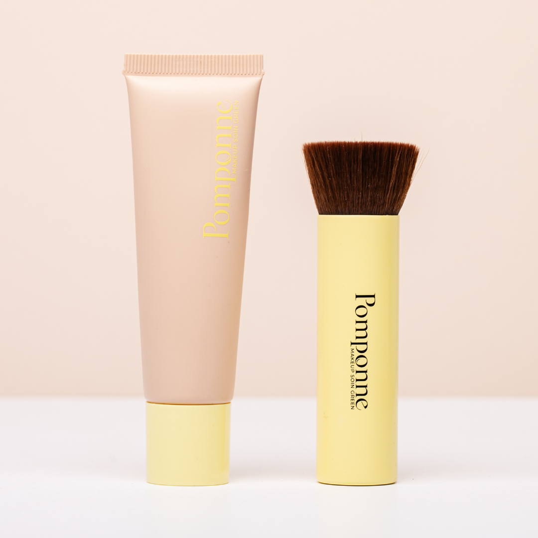pomponne-duo-bb-cr-me-hydratante-spf-20-nude-pinceau-creux image 1