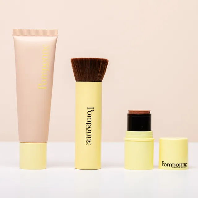 pomponne-trio-bb-cr-me-spf20-pinceau-creux-bronzer image 1