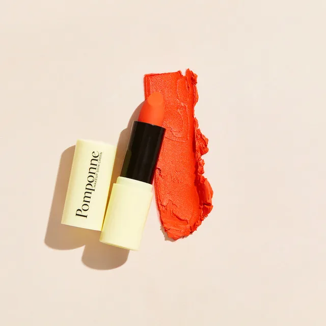 pomponne-rouge-l-vres-hydratant-orange-sixties-semi-mat image 1