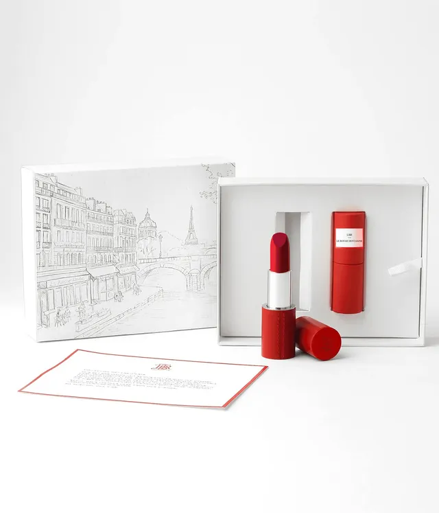 la-bouche-rouge-paris-le-coffret-le-rouge-montaigne-rouge-crin-cuir-rouge image 1